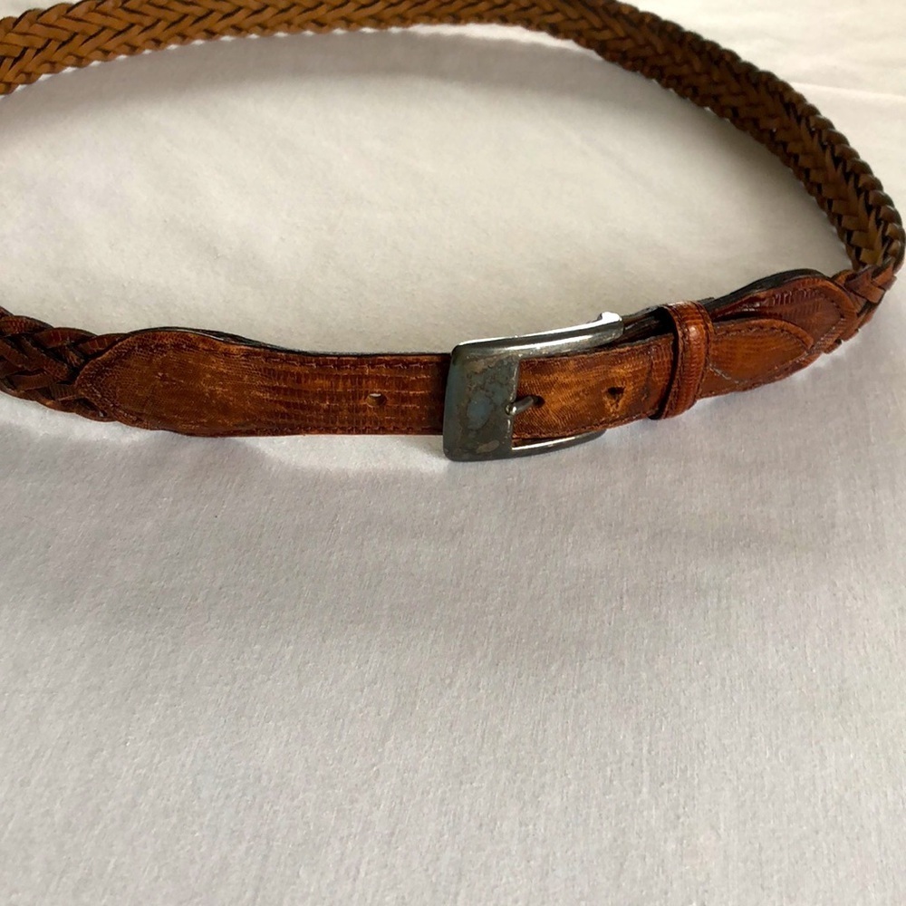 Teju lizard men’s belt made in Argentina GUC. - Picture 5 of 17